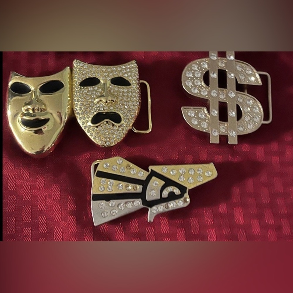 🎠 EUC Women's Belt Buckles - Lot of 3
